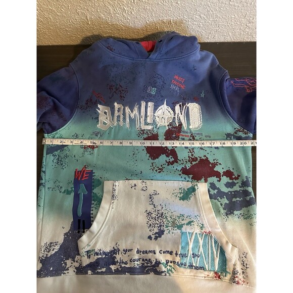 Dreamland Pullover Hoodie Small  Raised Embroidered Graffiti Colorful Street - Picture 14 of 16